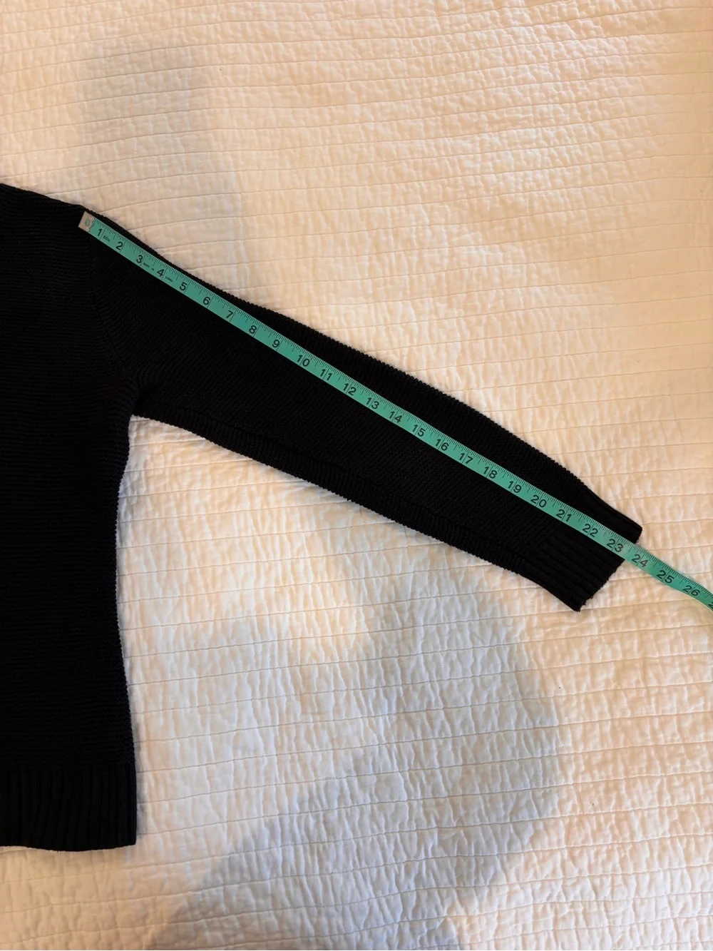 J. Crew Black Basket-Stitch Knit Crewneck Sweater
